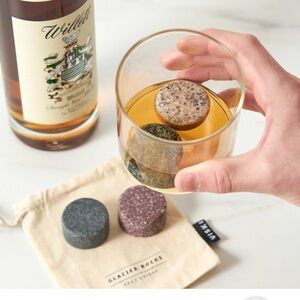 NWT. Viski. Glacier Rocks. Colored Granite. 4 Pack.